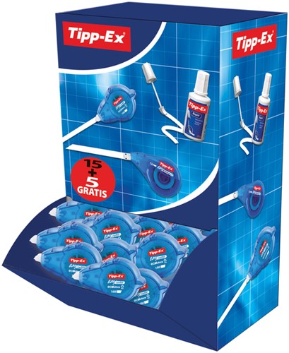 Correctietape Tipp-Ex easy refill ecolutions 5mmx14m 15+5 gratis