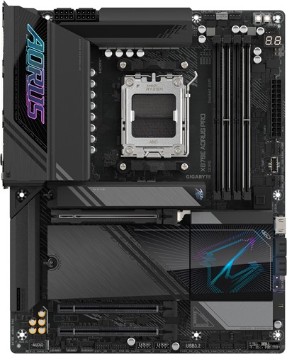 GIGABYTE X870E AORUS PRO moederbord AMD X870E Socket AM5 ATX-2