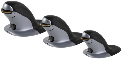 Ergonomische muis Fellowes Penguin draadloos medium-3
