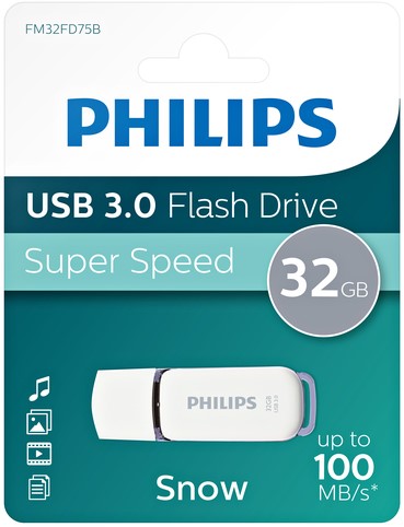 USB stick 3.0 Philips Snow USB-A 32GB grijs-3