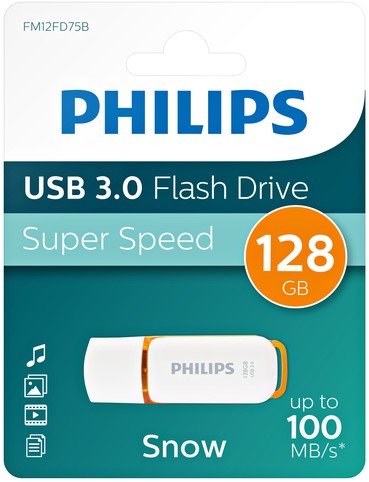 USB stick 3.0 Philips Snow USB-A 128GB oranje-3