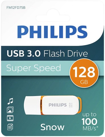 USB stick 3.0 Philips Snow USB-A 128GB oranje-1