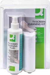 Reiniger Q-Connect beeldscherm microvezeldoek + spray 250ml