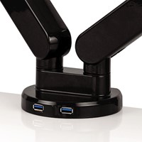 Monitorarm Fellowes Platinum Series dubbel horizontaal zwart-2