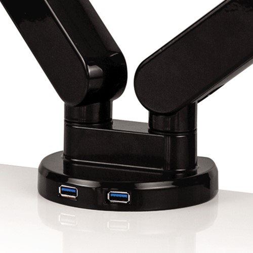 Monitorarm Fellowes Platinum Series dubbel horizontaal zwart-2