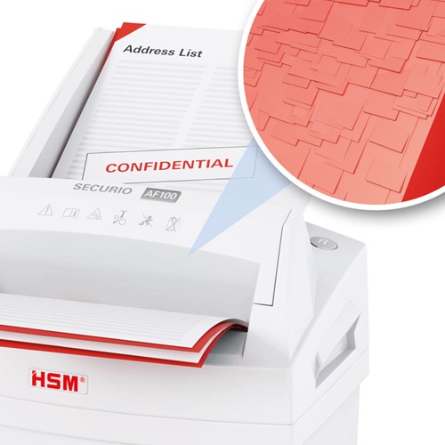Papiervernietiger HSM Securio AF100 snippers 4x25mm-5