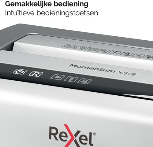 Papiervernietiger Rexel Momentum X312 snippers 5x42mm-15