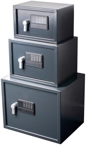 Kluis Pavo elektronisch 310x200x200mm donkergrijs-1