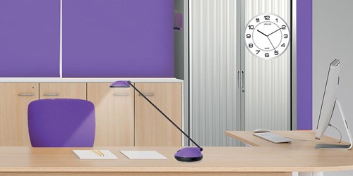 Wandklok Unilux magneet Ø30cm grijs/wit-2