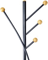 Kapstok MAUL Aura staand 180cm 4 haken zwart-3