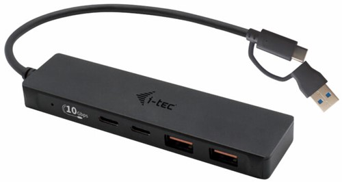 i-tec Metal USB-A/USB-C HUB 2x USB 3.0 + 2x USB-C (10 Gbps)-2