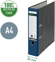 Ordner Leitz 1080 A4 80mm karton gewolkt blauw-4