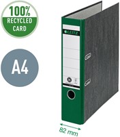 Ordner Leitz 1080 A4 80mm karton gewolkt groen-2