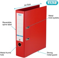 Ordner Elba Smart Pro+ A4 80mm PP rood-3