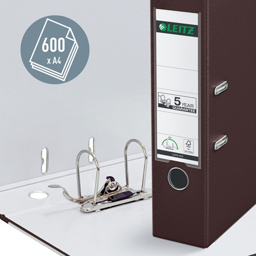 Ordner Leitz 1010 180° 80mm PP A4 bruin-1