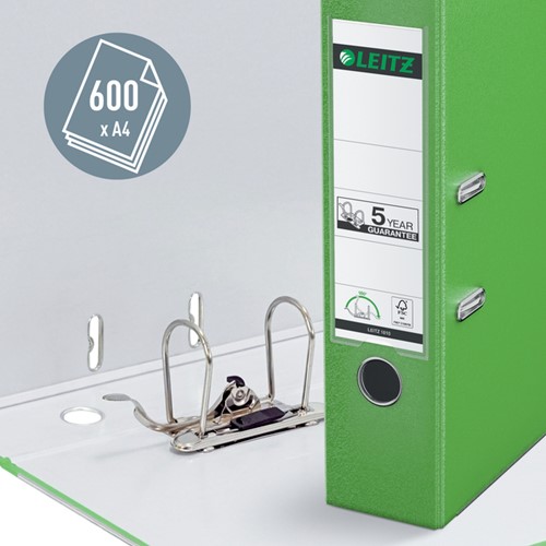 Ordner Leitz 1010 180° 80mm PP A4 lichtgroen-1