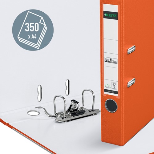 Ordner Leitz 1015 180° 50mm PP A4 oranje-1
