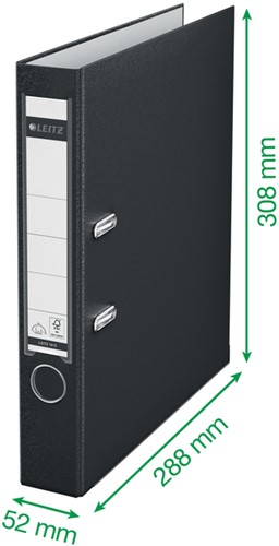 Ordner Leitz 1015 180° 50mm PP A4 groen-4