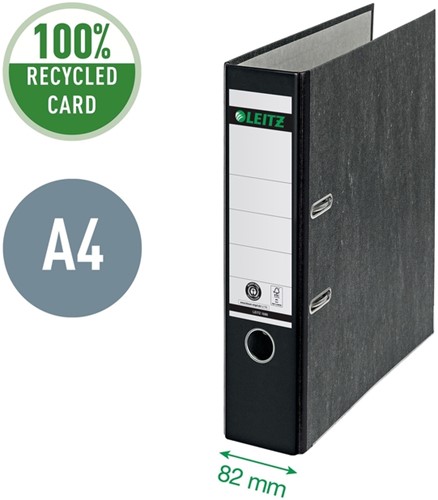 Ordner Leitz 1080 180° 80mm karton A4 zwart-7