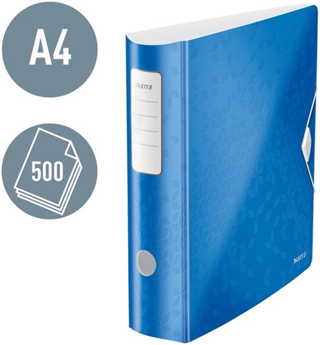 Ordner Leitz WOW active 180° 80mm PP A4 blauw-3