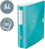 Ordner Leitz WOW active 180° 80mm PP A4 ijsblauw-3