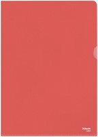 Insteekmap L-model Esselte standaard A4 0.11mm PP rood 100 stuks