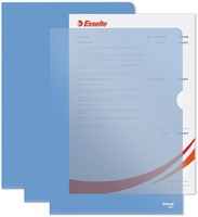 Insteekmap L-model Esselte standaard A4 0.11mm PP blauw 100 stuks-7