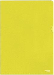 Insteekmap L-model Esselte standaard A4 0.11mm PP geel 100 stuks