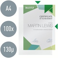 Insteekmap L-model Leitz Premium 0.13mm PP A4 transparant 100 stuks-4