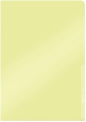 Insteekmap L-model Leitz Premium copy safe 0.15mm PVC A4 geel 100 stuks