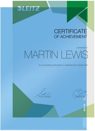 Insteekmap L-model Leitz Premium lasnaad copy safe 0.15mm PVC A4 blauw 100 stuks-3