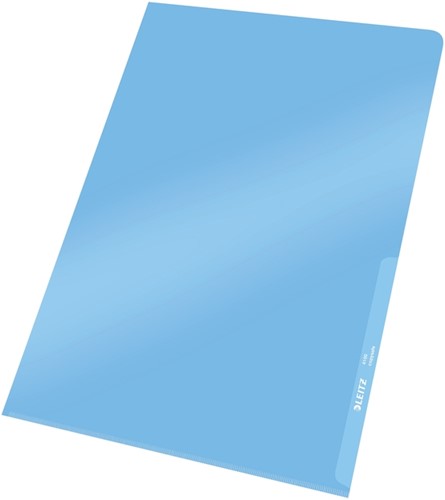 Insteekmap L-model Leitz Premium lasnaad copy safe 0.15mm PVC A4 blauw 100 stuks-4