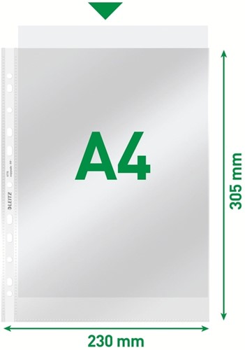 Showtas Leitz Premium standaard copy safe 0.08mm PP A4 transparant 100 stuks-10