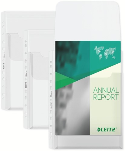 Harmonica showtas Leitz Premium met bovenklep copy safe PP A4  glashelder 5 stuks-9