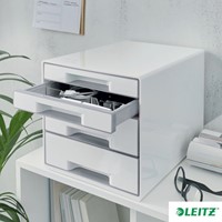 Ladenblok Leitz WOW CUBE A4 maxi 4 laden wit/grijs-6