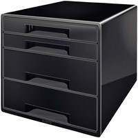 Ladenblok Leitz WOW CUBE A4 maxi 4 laden zwart