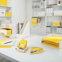 Ringband Leitz WOW A4 maxi 2-rings D-mechaniek 25mm geel-3