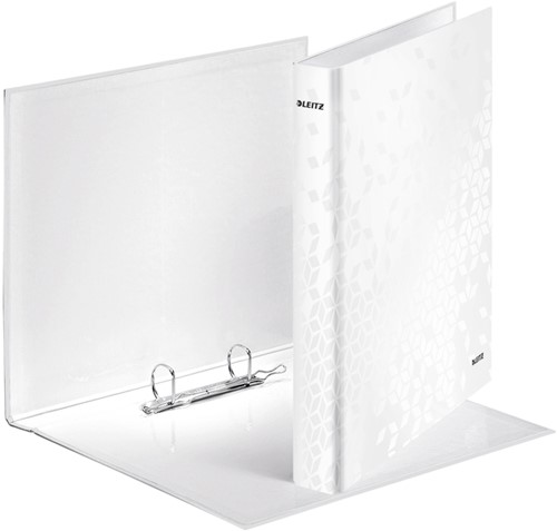 Ringband Leitz WOW A4 maxi 2-rings D-mechaniek 25mm wit