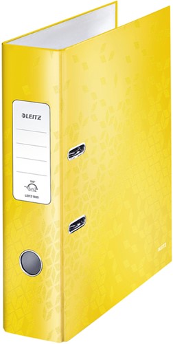 Ordner Leitz Wow 180° gelamineerd 80mm A4 geel-2