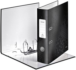 Ordner Leitz Wow 180° gelamineerd 80mm A4 zwart