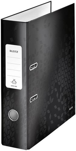Ordner Leitz Wow 180° gelamineerd 80mm A4 zwart-2