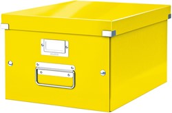 Opbergdoos Leitz Click & Store WOW middel gerecycled karton 281x200x370mm geel