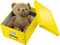 Opbergdoos Leitz Click & Store WOW middel gerecycled karton 281x200x370mm geel-2