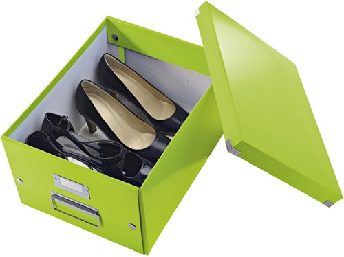 Opbergdoos Leitz Click & Store WOW middel gerecycled karton 281x200x370mm groen-2
