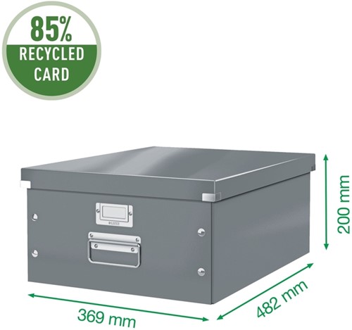 Opbergdoos Leitz Click & Store WOW groot 369x200x482mm geel-4