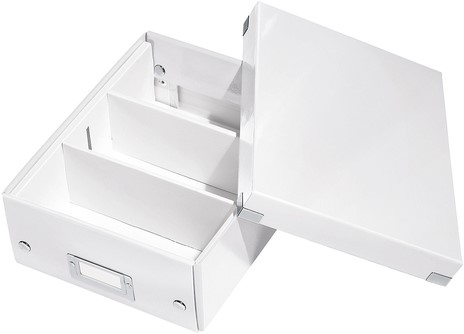 Sorteerbox Leitz WOW Click & Store 220x100x282mm gerecycled karton wit-2