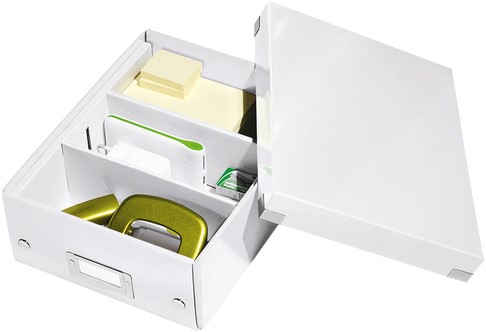Sorteerbox Leitz WOW Click & Store 220x100x282mm gerecycled karton wit-3