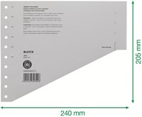 Scheidingsbladen Leitz A4 karton 200gr 11-gaats grijs 100 stuks-3