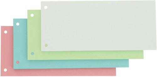 Scheidingsstrook Oxford smal 240x105mm 190gr assorti 100 stuks