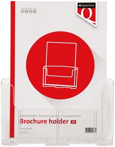 Folderhouder Quantore A4 transparant